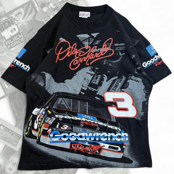 90’s Nascar Dale Earnhardt All Over Print Graphic Tee - Picture 1 of 8